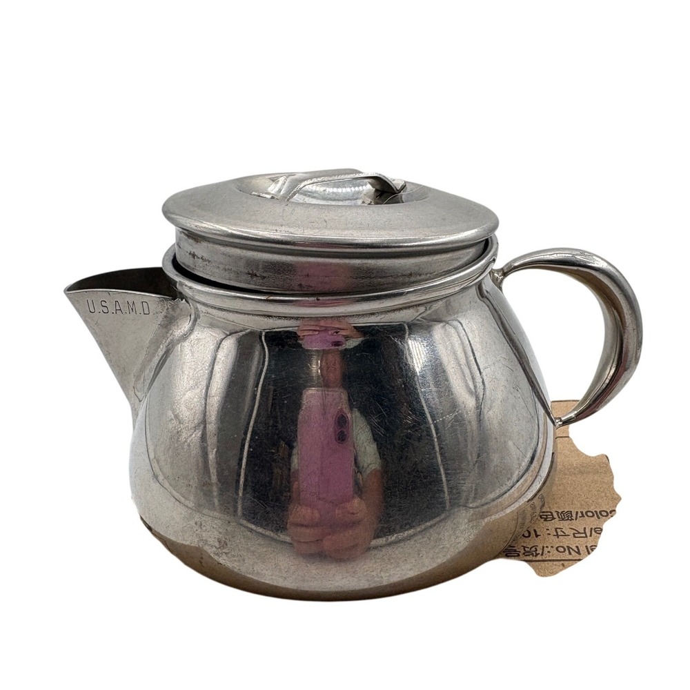 USAMD Albert Pick Co Lifetime Stainless Steel Coffee Tea Military 1920 Antique